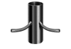 Symalit Kabelschutz-Fundamentrohr PE Serie Standard Typ B 250/72 mm